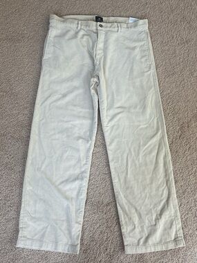 H&M Men's Light Beige Corduroy Trousers. New with tag